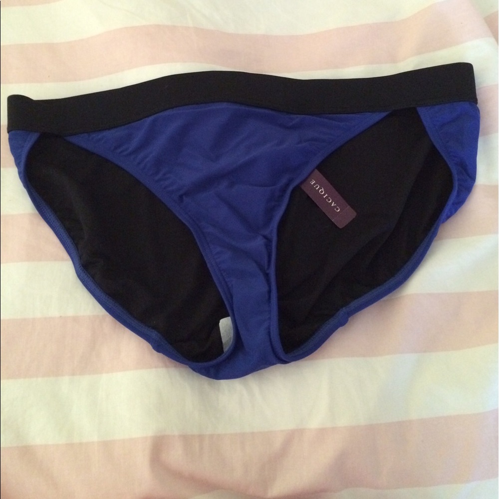 Lane Bryant blue swim bottoms
